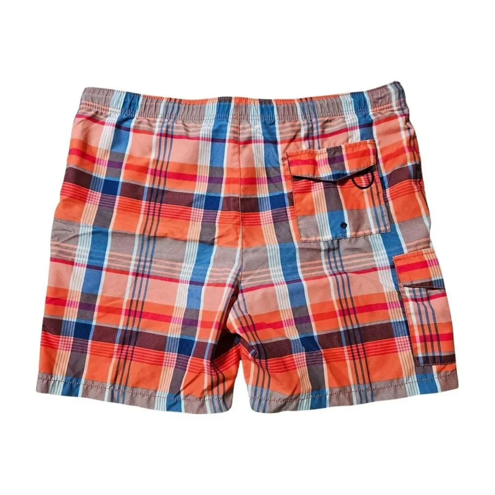 Tommy Bahama Naples Riviera Madras Classic Fit Plaid‎ 6'' Swim Trunks Men's M